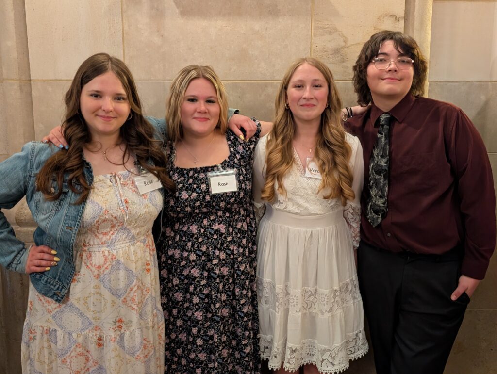Students right after confirmation at Toledo Cathedral