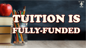 Fully Funded Tuition at St. Joseph Catholic School in Galion, Ohio